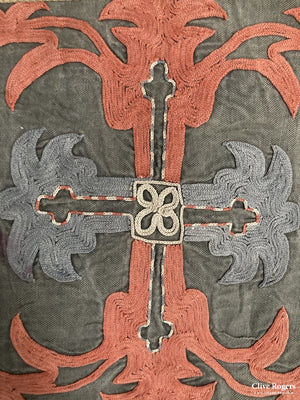 Kyrgyzstan Embroidery Fragment Early 20Th Cent Embroidery