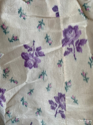 Late Victorian / Edwardian Shinese Silk Taffeta Full Length Skirt