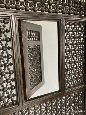 Damascus Three Fold Wood Screen Of Masharabi Work (Af) 1920/30S Screen