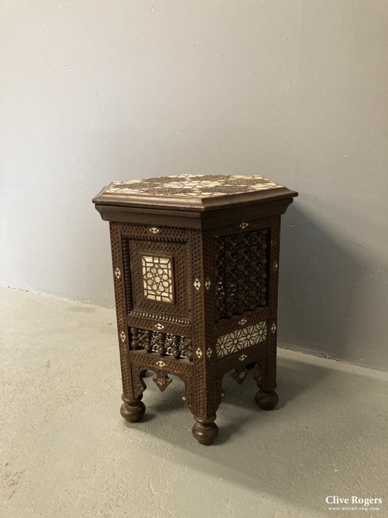 Syrian Mahogony Hexagonal Table 19Th Cent Table