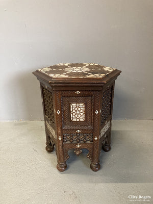 Syrian Mahogony Hexagonal Table 19Th Cent Table