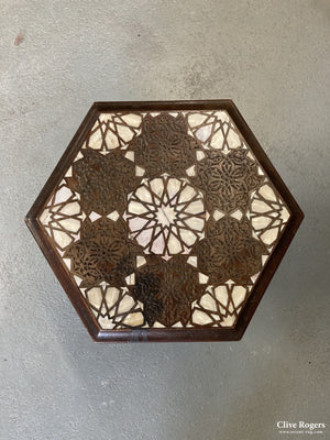 Syrian Mahogony Hexagonal Table 19Th Cent Table