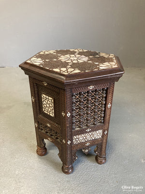 Syrian Mahogony Hexagonal Table 19Th Cent Table