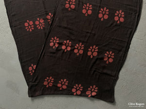 Syrian Cotton Stencil / Resist With Signature () First Half 20Th Cent Cotton Print