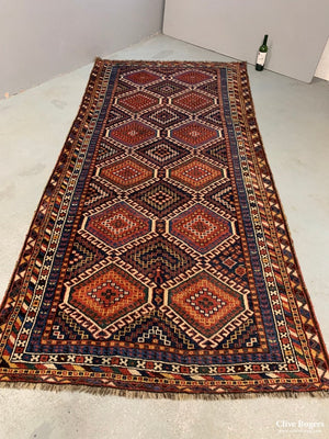 Lourestan / Louistan Vintage Carpet (280 X 142 Cm)