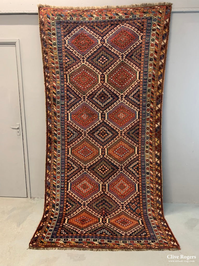 Lourestan / Louistan Vintage Carpet (280 X 142 Cm)
