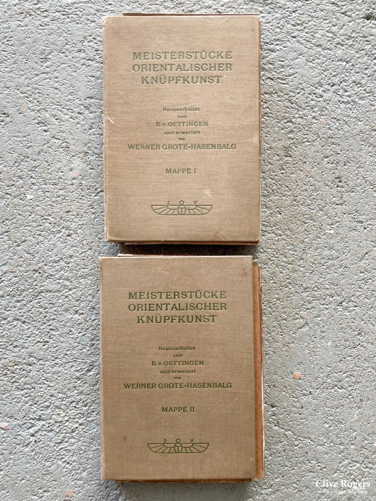 Meisterstucke Orientalischer Knupkunst Mappe I And Ii R.v Oettingen Werner Grote-Hasenbalg (Vol 1 &
