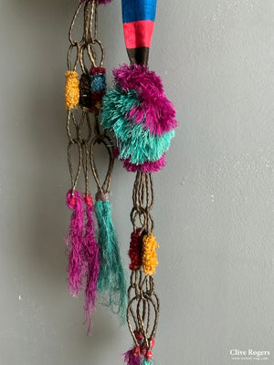 Mexican Silk Tapestry Strip (300 X 4Cm) Flatweave