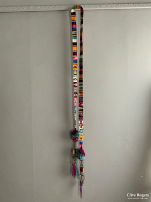 Mexican Silk Tapestry Strip (300 X 4Cm) Flatweave