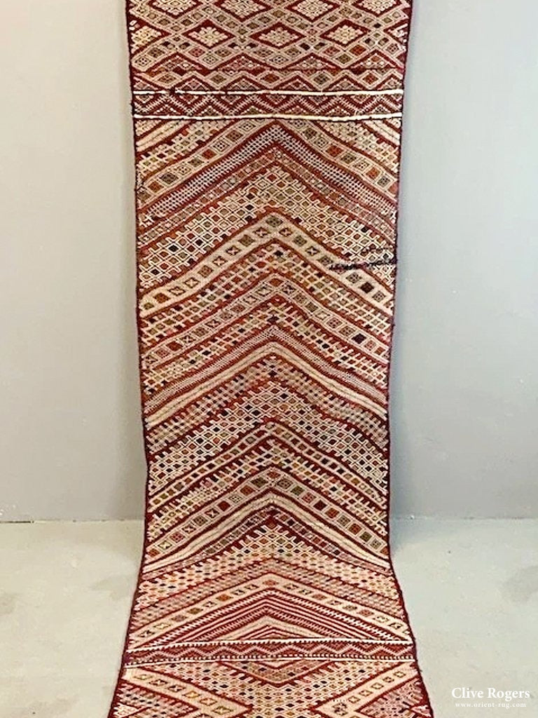 Moroccan Berber Very Long Flatweave Runner (800 X 90 Cm) Flatweave
