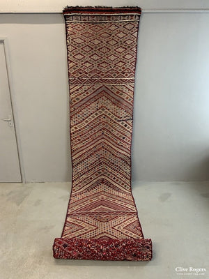 Moroccan Berber Very Long Flatweave Runner (800 X 90 Cm) Flatweave