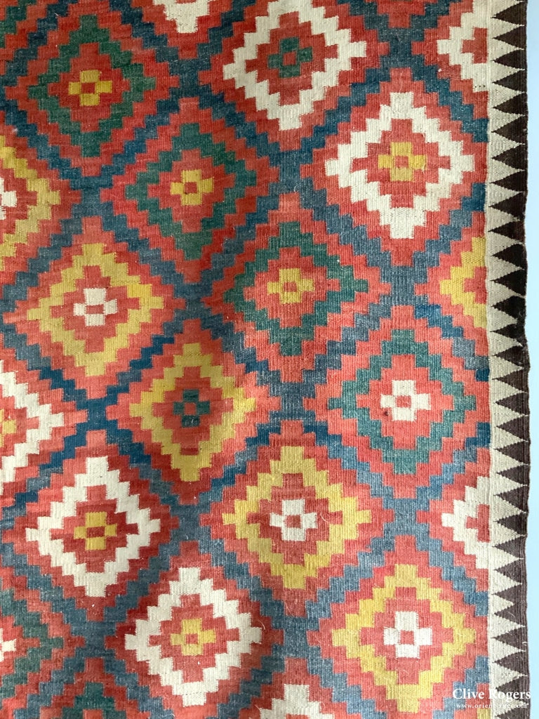 N. Afghan Uzbek kilim (424 x 176cm) - Clive Rogers
