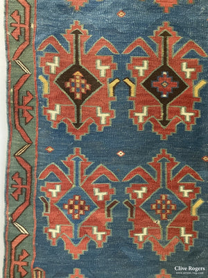 N. Caucasian Kilim 19Th Cent Kilim