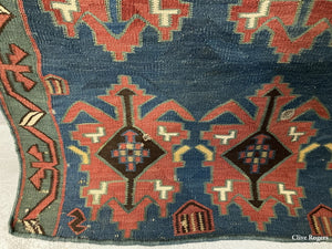 N. Caucasian Kilim 19Th Cent Kilim