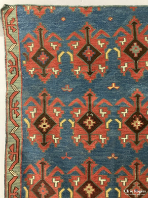 N. Caucasian Kilim 19Th Cent Kilim