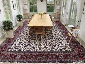 Fine Esfahan Oversize Carpet - Part Silk Oversize Carpet
