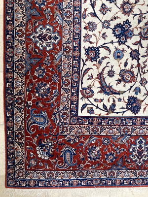 Fine Esfahan Oversize Carpet - Part Silk Oversize Carpet