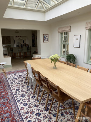 Fine Esfahan Oversize Carpet - Part Silk Oversize Carpet