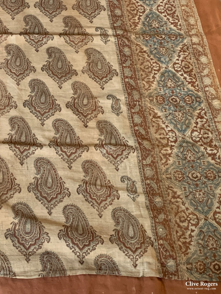 Nw Indian Block Print On Heavy Cotton (Af) Block