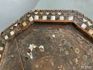 Ottoman Turkish Decagon Inlay Table (Af) ( 69 X 59Cm)