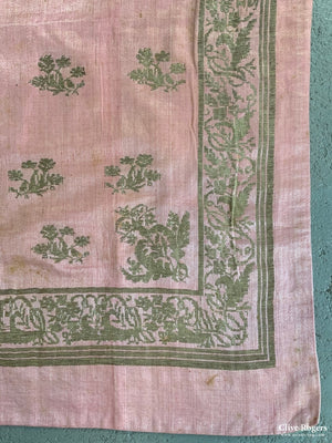 Gilt Embroidery On Silk (89 X 89Cm)