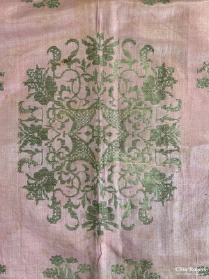 Gilt Embroidery On Silk (89 X 89Cm)