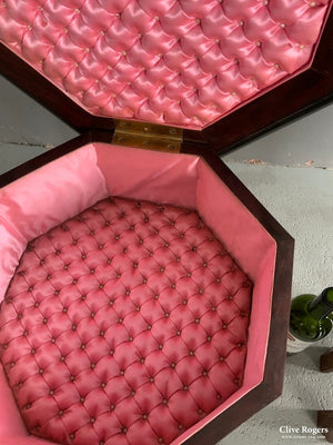 Pair Antique Ottoman Marquetry Inlaid Tables Converted To Vanity Cases ( 53 X 41Cm)