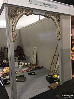 Pair Of Monumental Nw Indian Gujarati Wooden Corbels From A Helveli House 18/19Th Cent Architectural