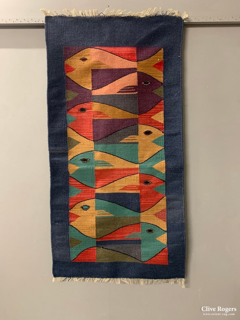 Polish Tapestry Possibly By Spoldzielnia Pracy Rlia ( 140 X 73Cm)