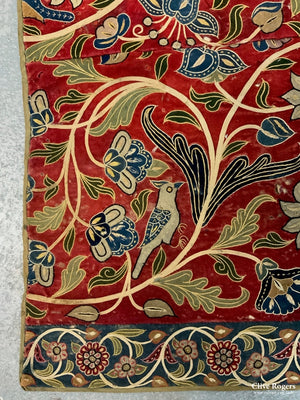 Qajar Restch Applique Fragment (64 X 84Cm)