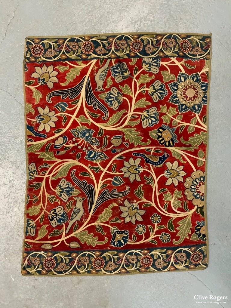 Qajar Restch Applique Fragment (64 X 84Cm)