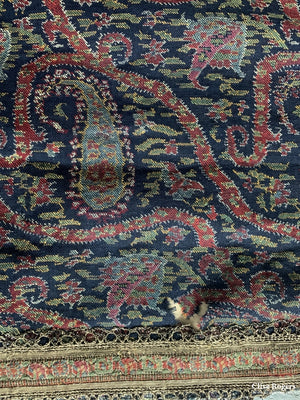 Persian Or Kashmir Termeh Fine Wool Twill Mid 19Th Cent Twill