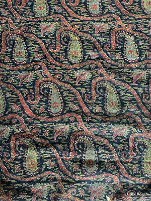 Persian Or Kashmir Termeh Fine Wool Twill Mid 19Th Cent Twill