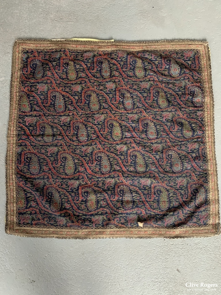 Persian Or Kashmir Termeh Fine Wool Twill Mid 19Th Cent Twill
