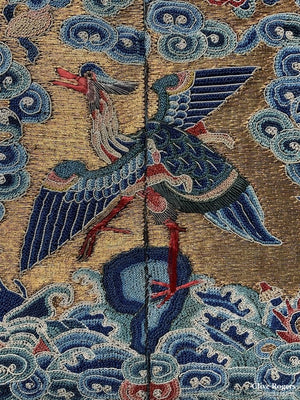 Qing Chinese Imperial Rank Badge (19 X 19Cm) Embroidery