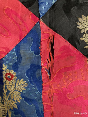 Russian Silk Brocade Patchwork 19Th Cent Brocade