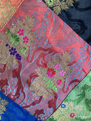 Russian Silk Brocade Patchwork 19Th Cent Brocade