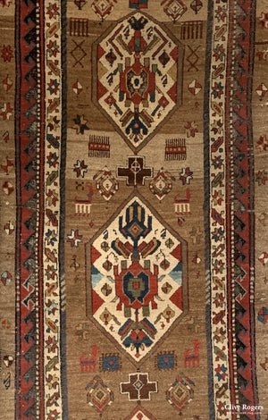 Persian Sarab Long Rug With Camel Ground Circa 1900 Rug