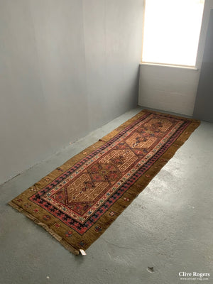 Antique Persian Sarab Long Rug With Camel Ground (320 X 112Cm) Rug
