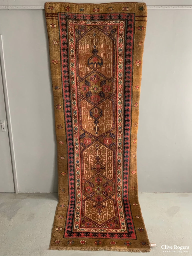 Antique Persian Sarab Long Rug With Camel Ground (320 X 112Cm) Rug