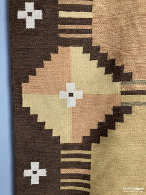 Scandinavian Designed Tapestry Carpet Probably 1960/70S Flatweave
