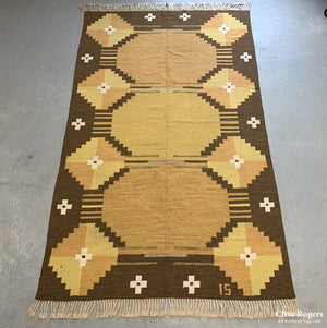 Scandinavian Designed Tapestry Carpet By Ingegard Silow Probably 1960/70S Flatweave
