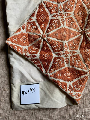 Silk Embroidered Cushion Cover (46 X 44Cm)