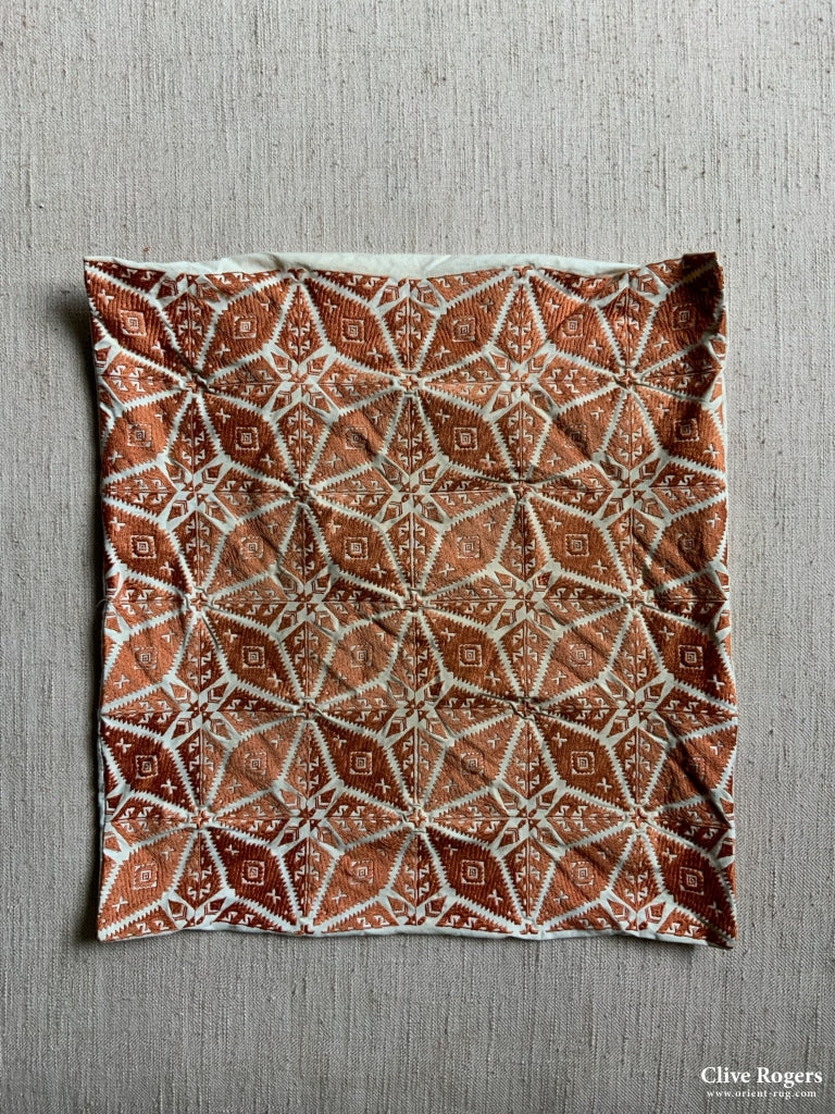 Silk Embroidered Cushion Cover (46 X 44Cm)