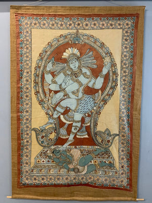 Indian Kalamkari Palmpore of Shiva (186 x 125cm)