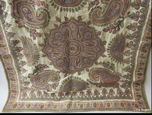 Small Antique Yazd Embroidery (86 X 84Cm)