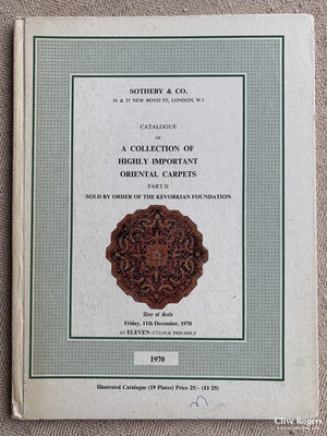 Sothebys Part I (1969) & Ii (1970) Kevorkian Foundation Auction Catalogues (2) Book