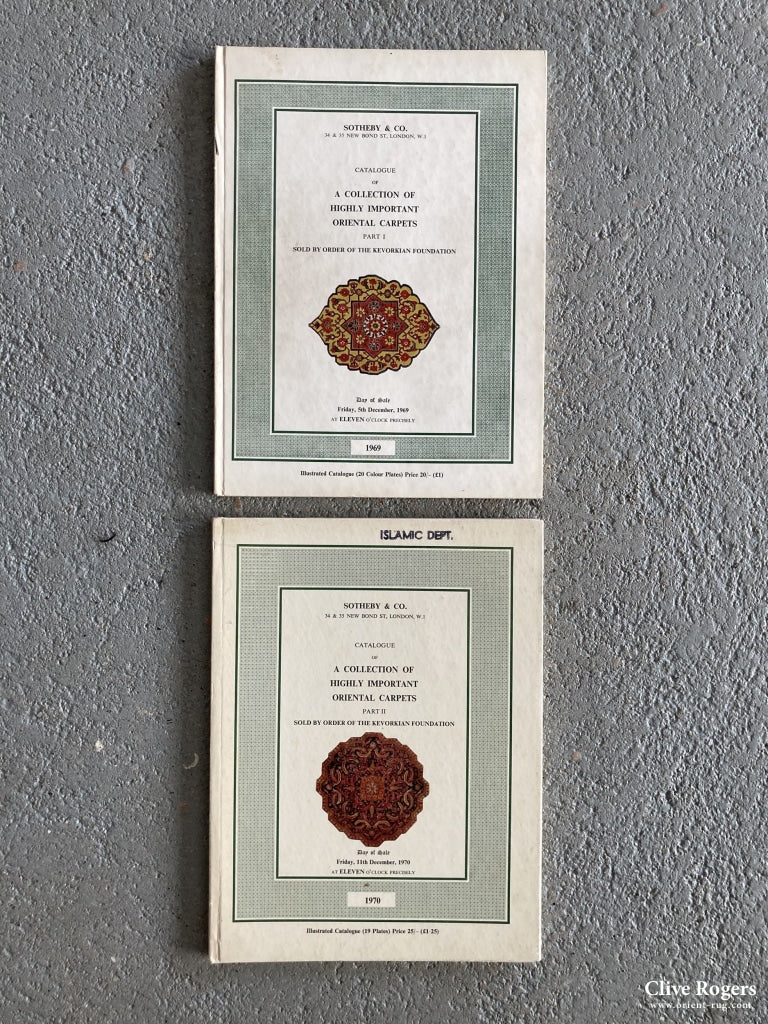 Sothebys Part I (1969) & Ii (1970) Kevorkian Foundation Auction Catalogues (2) Book