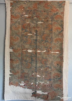 Spanish Alpujarras Rug Fragment Comprising Of Two Parts 18Th Cent Or Earlier Rug