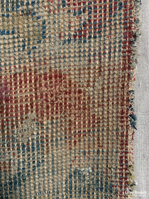 Spanish Alpujarras Rug Fragment Comprising Of Two Parts 18Th Cent Or Earlier Rug